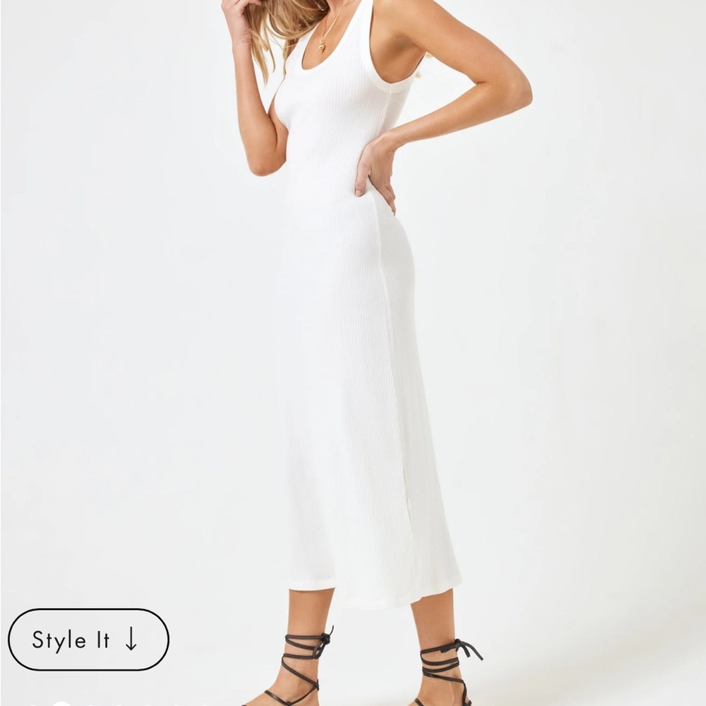 Lspace new Jenna dress Large white/cream